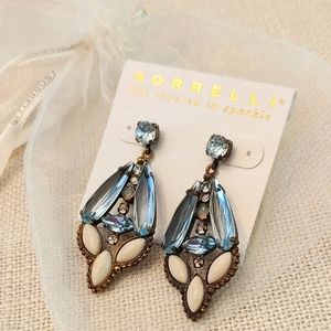 NWT Sorrelli 2" Coastal Mist Sparkle Earrings